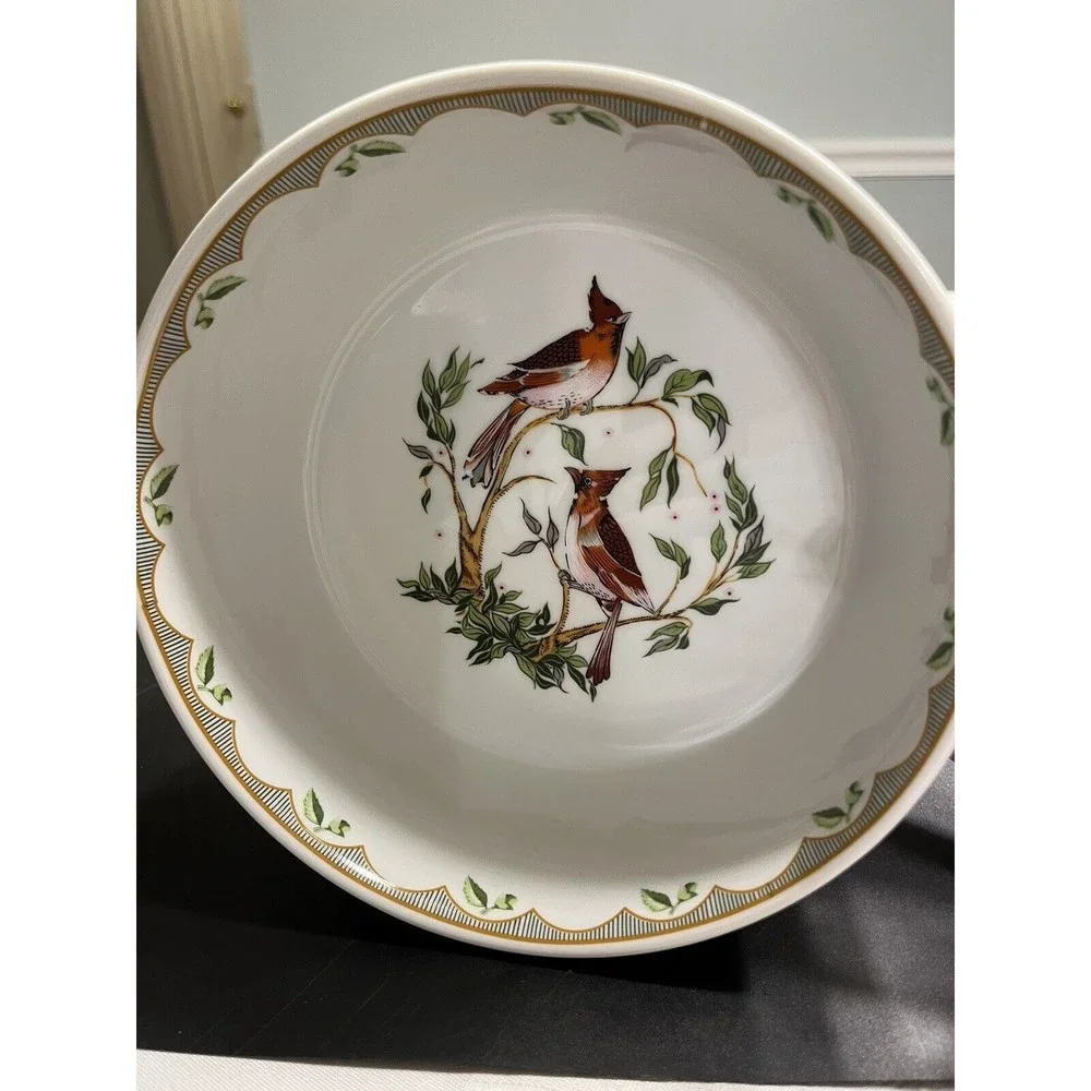 Georges Briard Woodland Melody Birds Round Casserole Serving Oven To Table